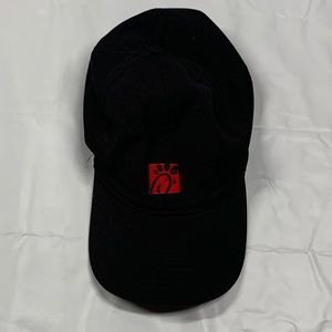 Chick fil A Hat Black Strapback Cap Workwear OOBE Team Style Adjustable OSFA